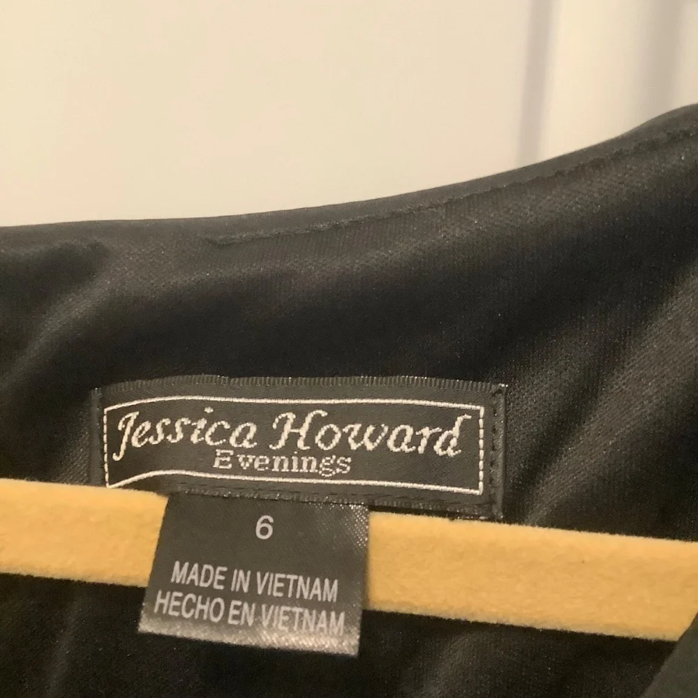 Jessica Howard| 50’s Style Black Evening Dress Sz 6 Wedding Chorale Choir - Picture 5 of 11